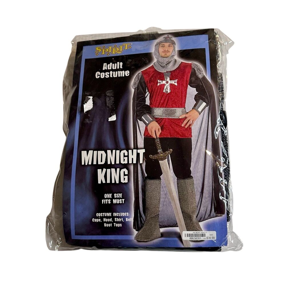 Spirit Halloween Midknight King Costume - Head & Feet Costume Piece Only